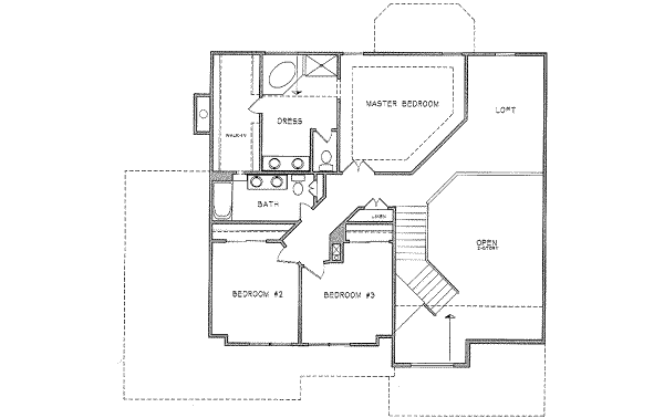 upper floor house blueprint