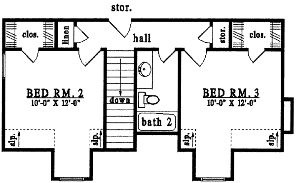upper floor house blueprint