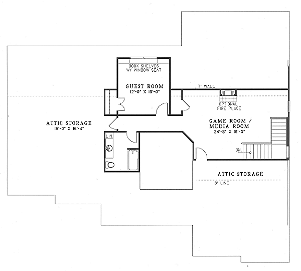 upper floor house blueprint