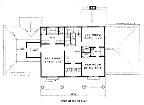 upper floor house blueprint