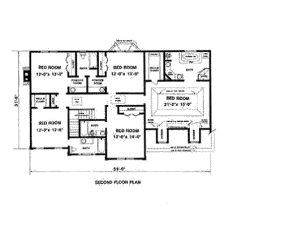 upper floor house blueprint