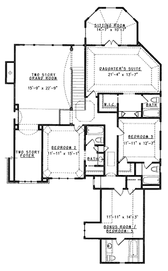 upper floor house blueprint