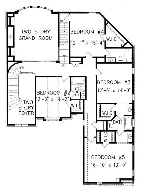 upper floor house blueprint