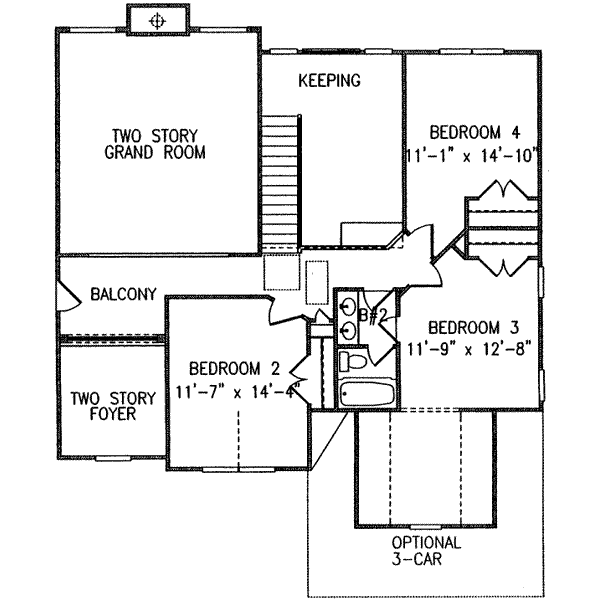 upper floor house blueprint