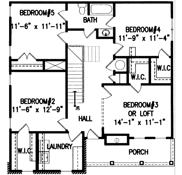 upper floor house blueprint