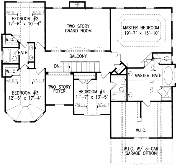 upper floor house blueprint