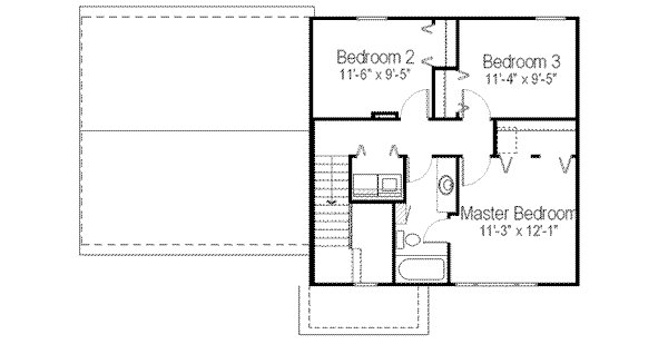 upper floor house blueprint