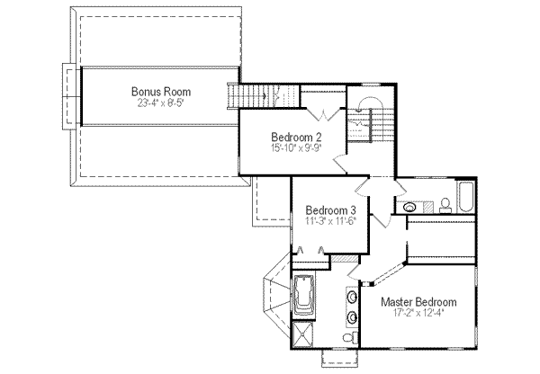 upper floor house blueprint