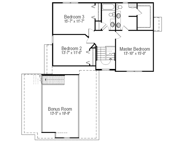 upper floor house blueprint
