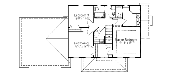upper floor house blueprint