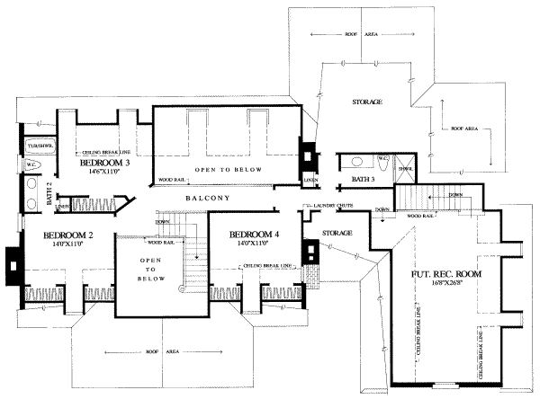 upper floor house blueprint