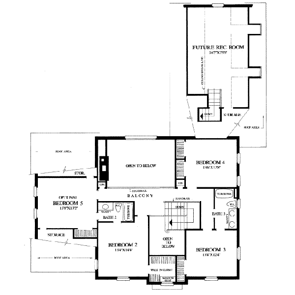 upper floor house blueprint