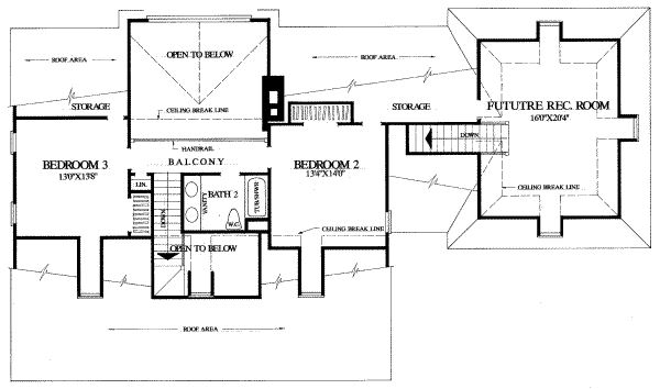 upper floor house blueprint