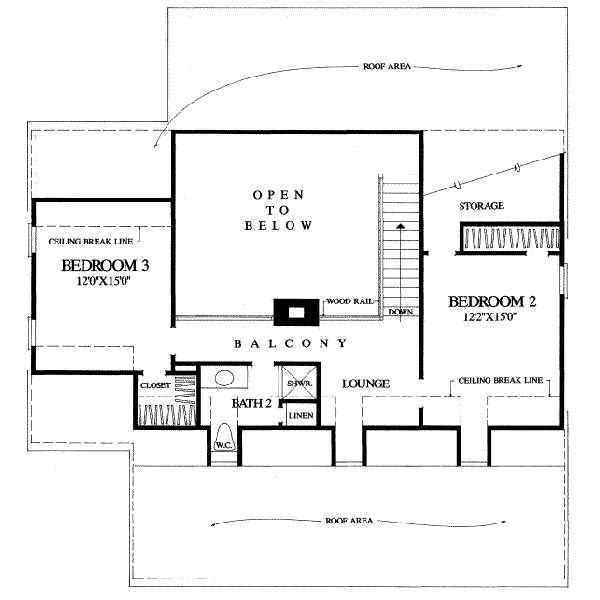 upper floor house blueprint