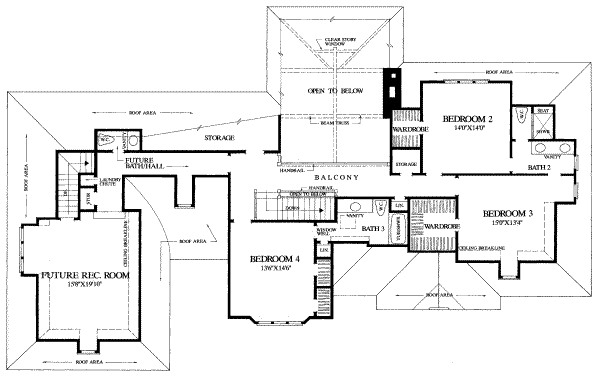 upper floor house blueprint