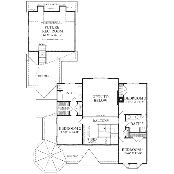 upper floor house blueprint
