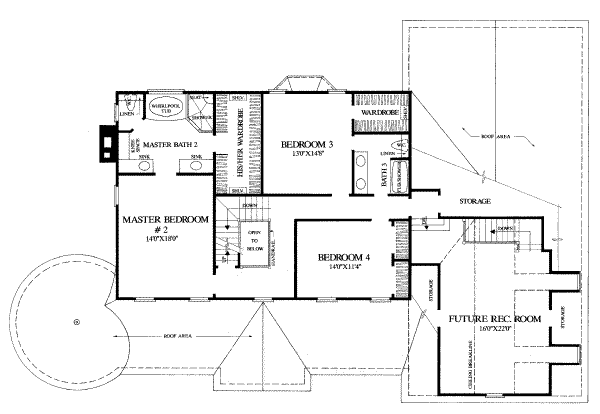 upper floor house blueprint