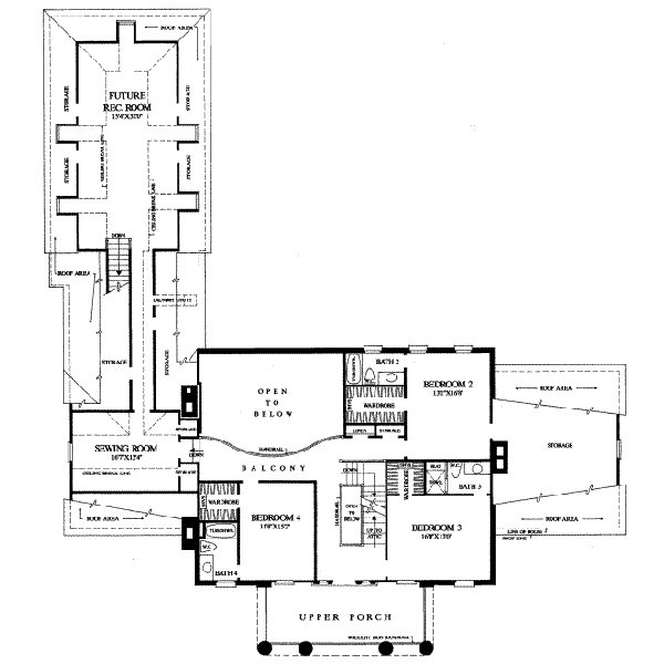 upper floor house blueprint