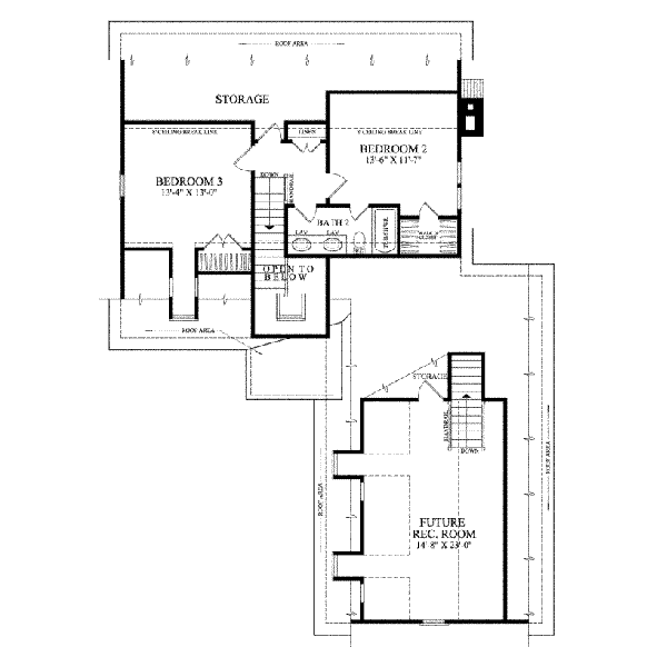 upper floor house blueprint