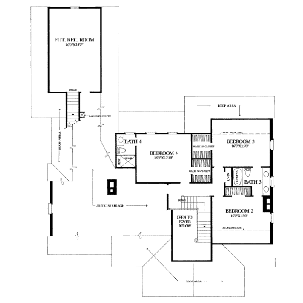 upper floor house blueprint