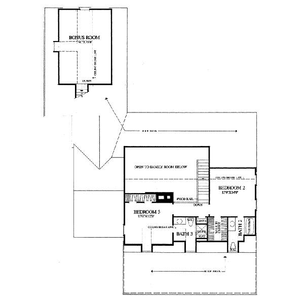 upper floor house blueprint