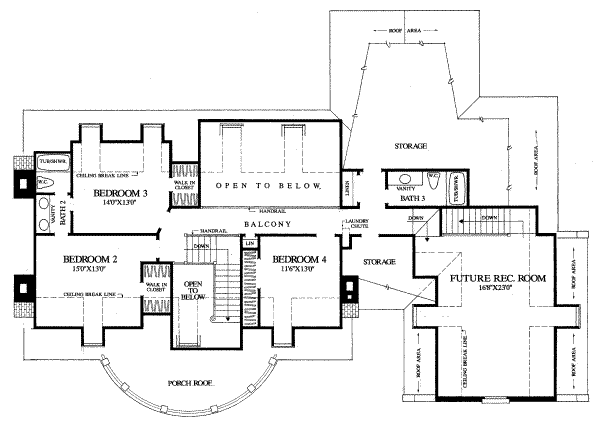 upper floor house blueprint