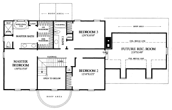 upper floor house blueprint
