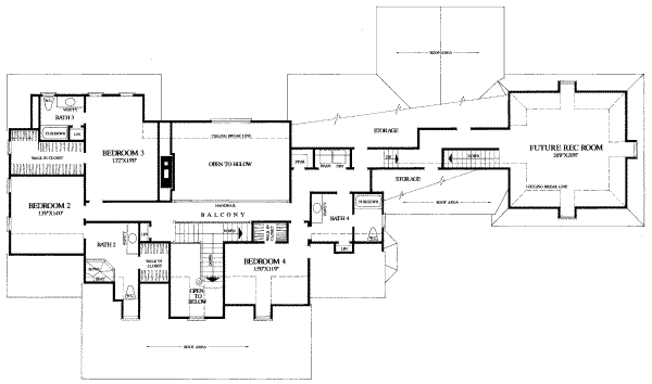 upper floor house blueprint