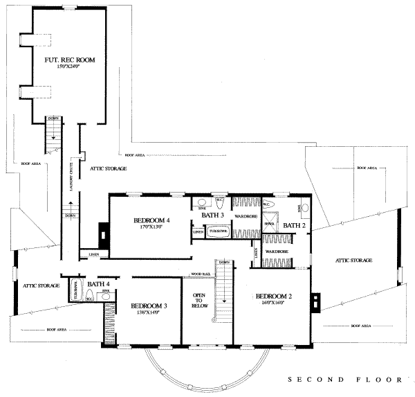 upper floor house blueprint