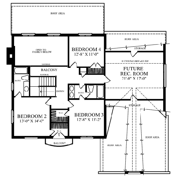 upper floor house blueprint