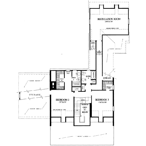 upper floor house blueprint