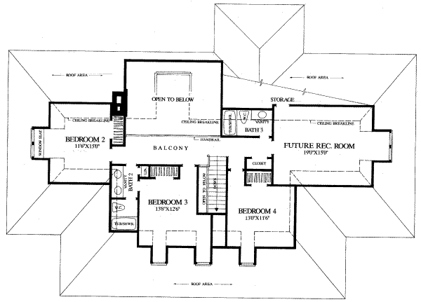 upper floor house blueprint
