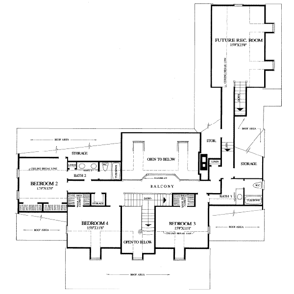 upper floor house blueprint