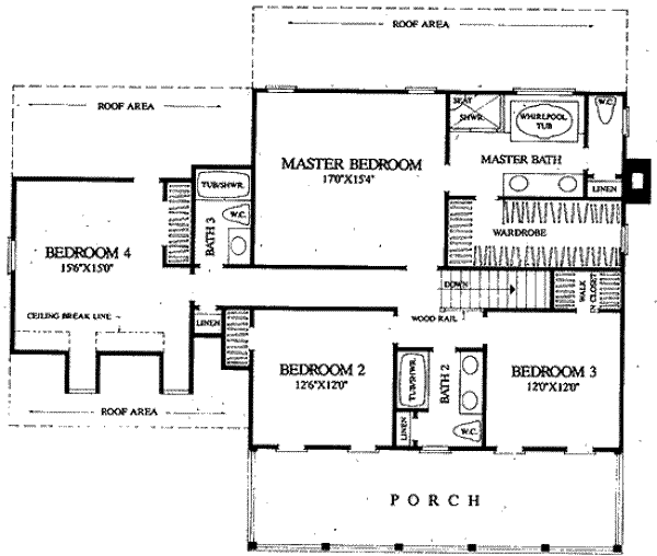 upper floor house blueprint