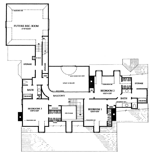 upper floor house blueprint