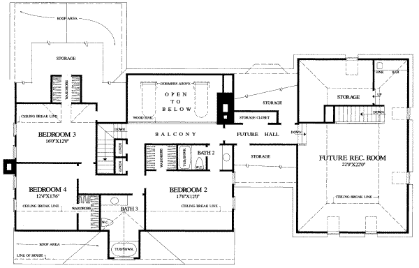 upper floor house blueprint