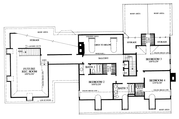 upper floor house blueprint