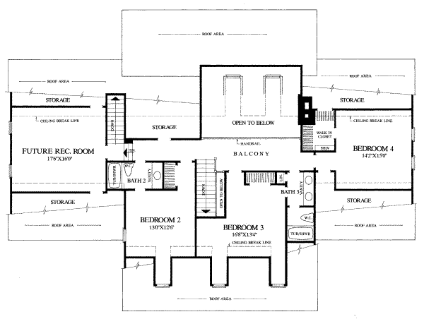 upper floor house blueprint