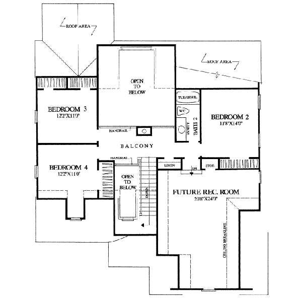 upper floor house blueprint