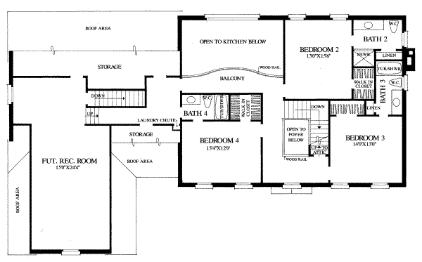 upper floor house blueprint