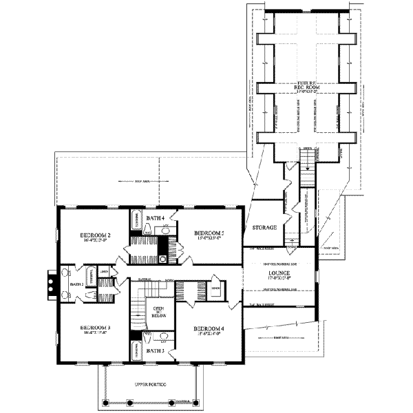 upper floor house blueprint