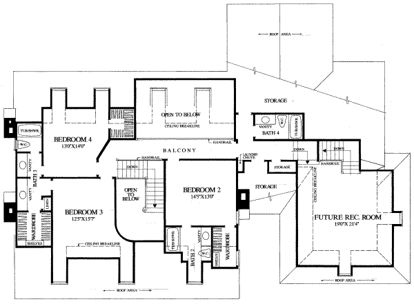 upper floor house blueprint