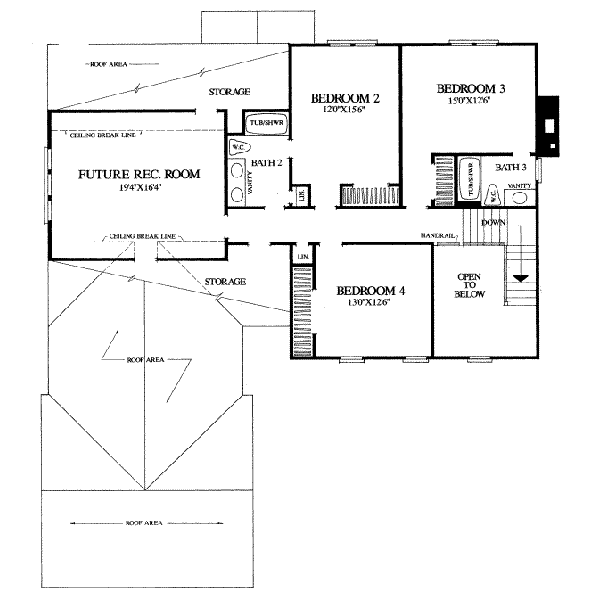 upper floor house blueprint