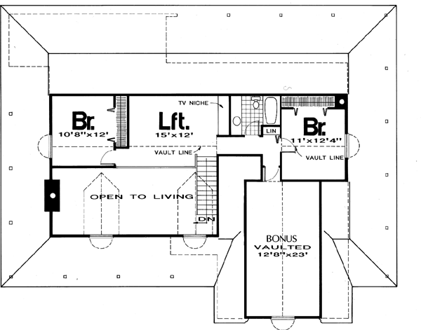upper floor house blueprint