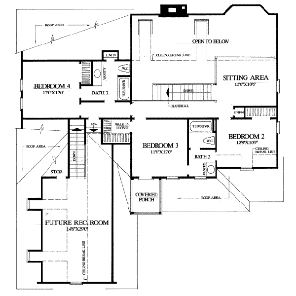 upper floor house blueprint
