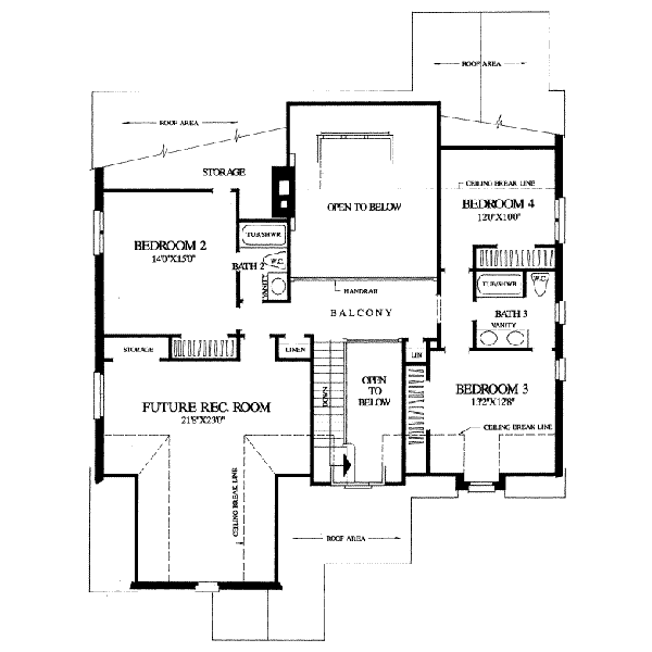 upper floor house blueprint