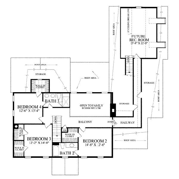 upper floor house blueprint