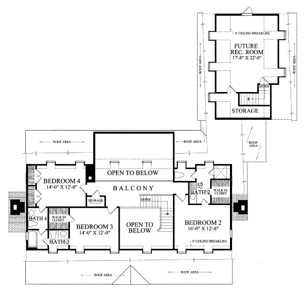 upper floor house blueprint
