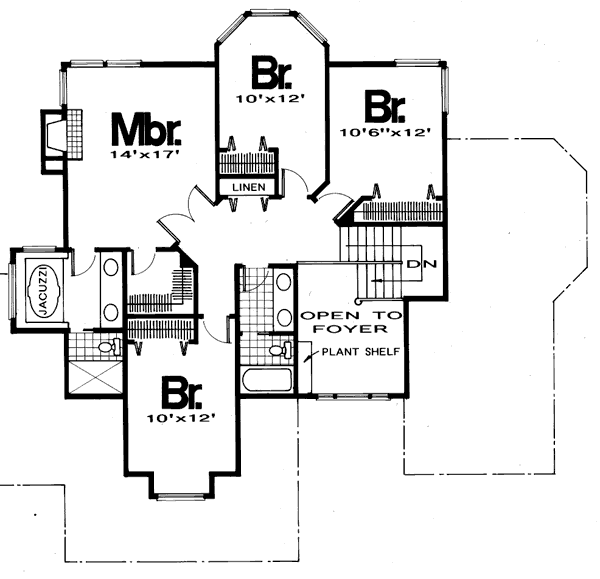 upper floor house blueprint