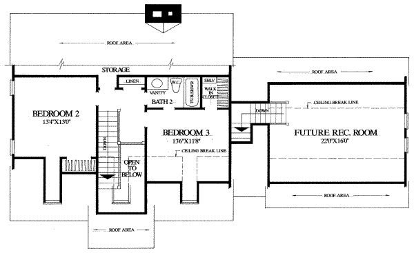 upper floor house blueprint